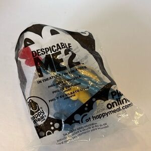 McDonald's 2013 Despicable Me 2 #2 Phil Jelly Whistle Minion Toy Figure